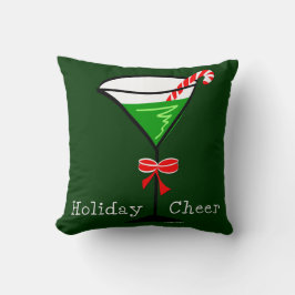 Christmas Martini Holiday Cheer Kissen