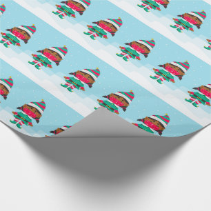 Christmas Masked Elf Geschenkpapier