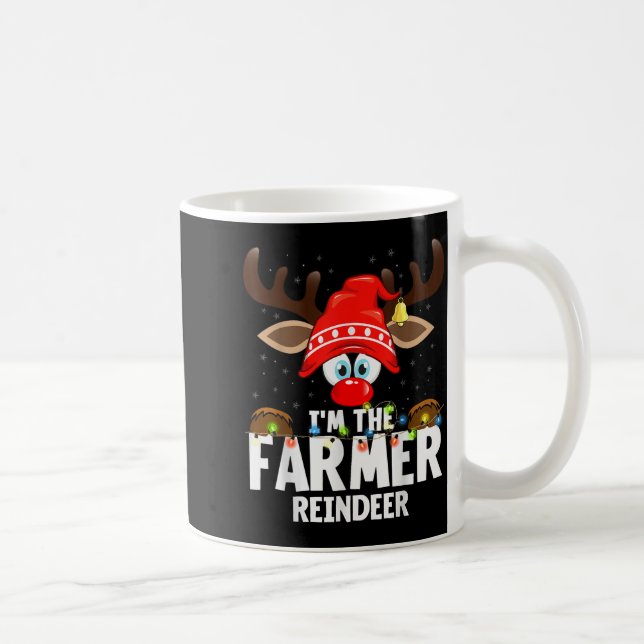 Christmas Matching I'm The Farmer Reindeer  Kaffeetasse (Rechts)