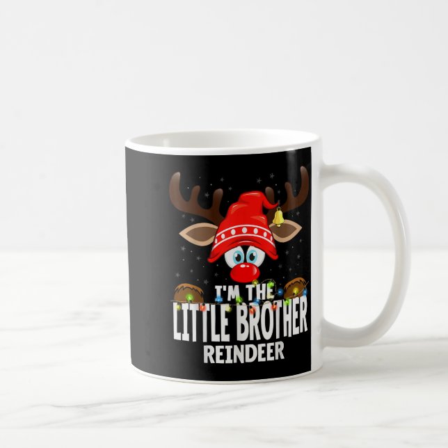 Christmas Matching I'm The Little Brother Reindeer Kaffeetasse (Rechts)