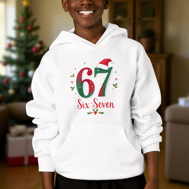 Christmas Meme Six Seven 67 6 7 Holiday Hoodie (Von Creator hochgeladen)