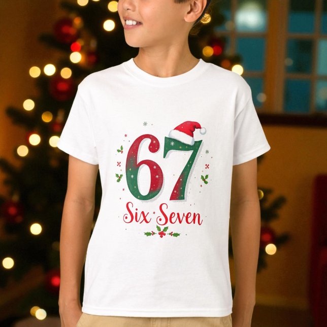 Christmas Meme Six Seven 67 6 7 Holiday T-Shirt (Von Creator hochgeladen)