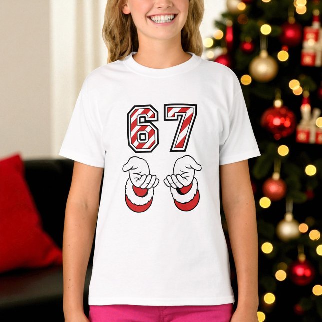 Christmas Meme Six Seven 67 6 7 Holiday T-Shirt (Von Creator hochgeladen)