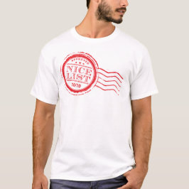 CHRISTMAS MENS T - SHIRT: Santa's nice list T-Shirt