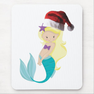 Christmas Mermaid Mousepad