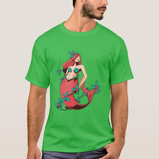 Christmas Mermaid T-Shirt (Vorderseite)