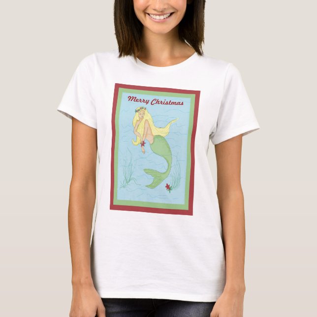 Christmas Mermaid T-Shirt (Vorderseite)