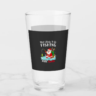Christmas Merry Christmas For Gift Fishing Santa Glas