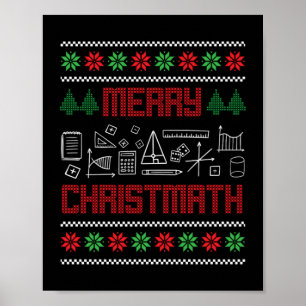 Christmas Merry Christmath Nerd Geeks Teacher Gesc Poster