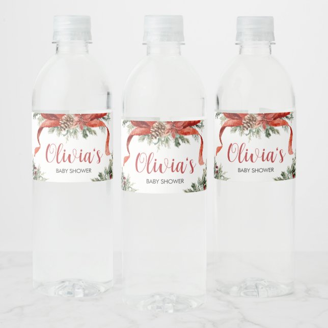 Christmas Merry Little Baby Dusche (Flaschen)