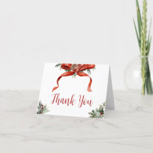 Christmas Merry Little Baby Dusche Dankeskarte