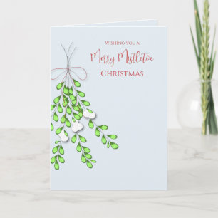 Christmas Merry Mistletoe Simple Minimalistisch Feiertagskarte