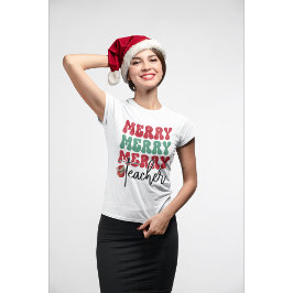 Christmas Merry Teacher Shirt