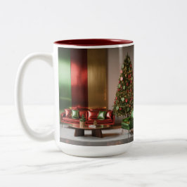 Christmas MidCentury Modern Two Tone Mug Zweifarbige Tasse