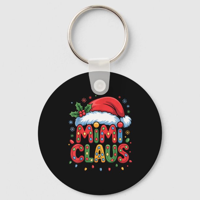 Christmas Mimi Claus Holiday Cheer Family Season H Schlüsselanhänger (Vorderseite)