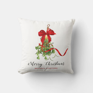 Christmas Mistletoe Kissen