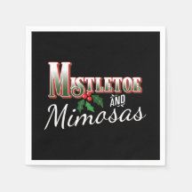 CHRISTMAS MISTLETOS UND MIMOSAS PAPIERDEKOUPATION