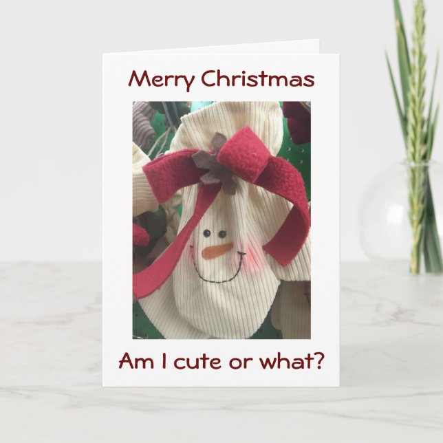 CHRISTMAS MITTEN FLIRTS AT CHRISTMAS CUTE CARTE (Devant)