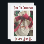 CHRISTMAS MITTEN SNOWMAN PARTY EINLADUNG<br><div class="desc">"CHRISTMAS MITTEN SNOWMAN" PARTY EINLADUNG~~~</div>
