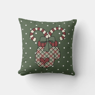 Christmas Mitten Throw Kissen