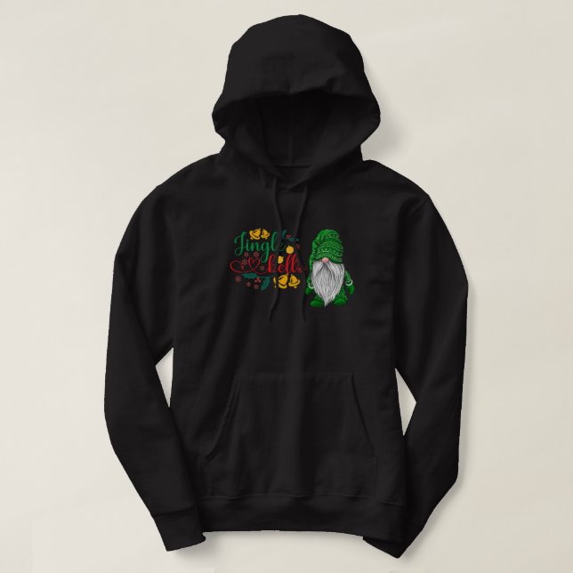 Christmas Mittens Gnome Cute Holiday Hoodie (Design vorne)