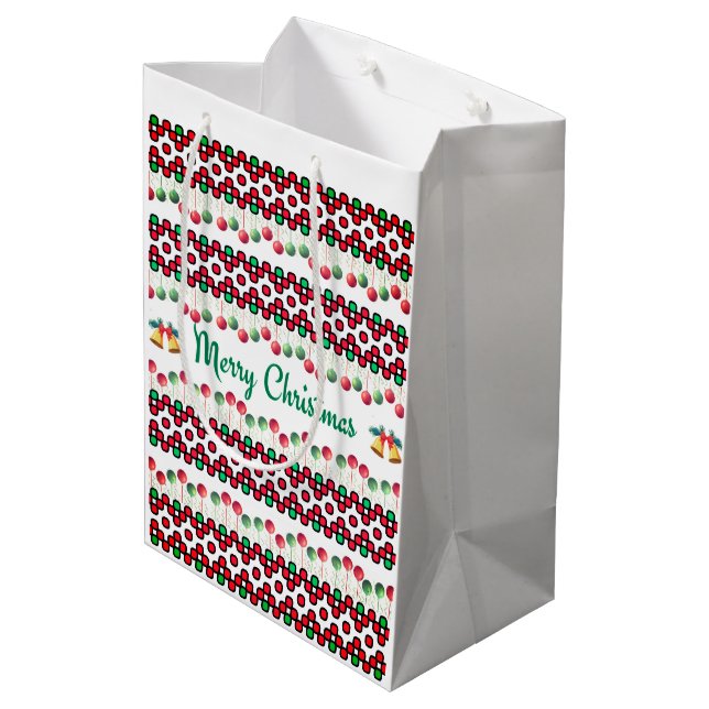 Christmas Mittlere Geschenktüte (Rückseite Schrägansicht)