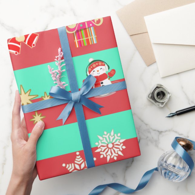 Christmas Mix Pattern Geschenkpapier (Schenken)