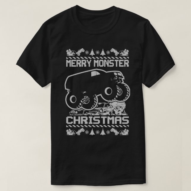 Christmas Monster Trucks 4 T-Shirt (Design vorne)