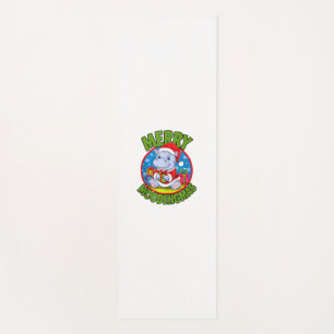 Christmas Moo Deng Merry Moodengmas Baby Hippo Chr Yogamatte