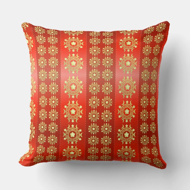 Christmas Moon Star Pattern-65756 Kissen (Vorderseite)