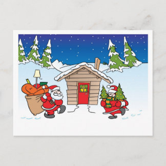 Christmas moving card feiertagspostkarte