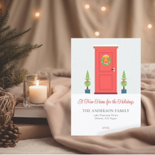 Christmas Moving Faire-part Nouveau Accueil Carte 