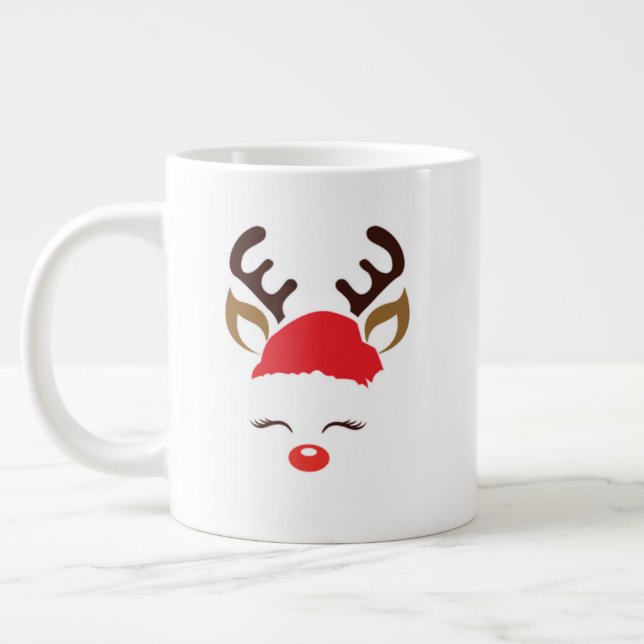Christmas Mug – Classic Holiday Cocoa & Coffee Cup Jumbo-Tasse (Links)
