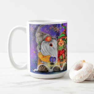 Christmas Mug Couple Gnomes Singing Happy Kaffeetasse