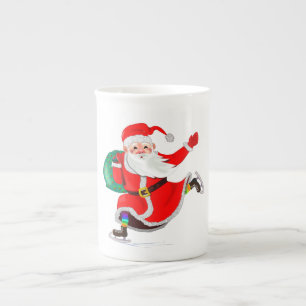 Christmas Mug Santa Clasu with Gifts Prozellantasse