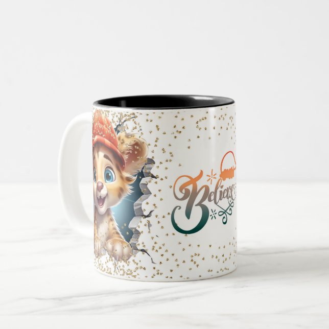 Christmas Mugs Wird Merry Christmas Mug Wird Chris Zweifarbige Tasse (Vorderseite Links)