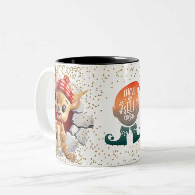 Christmas Mugs Wird Merry Christmas Mug Wird Chris Zweifarbige Tasse (Vorderseite Links)