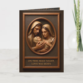 Christmas Nativity Folded Greeting Card Karte