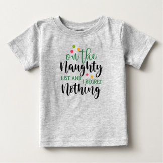 Christmas Naughty List Baby T-shirt