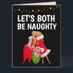 CHRISTMAS NAUGHTY ROMANTIC GREETING CARD DANKESKARTE<br><div class="desc">DIE ROMANTISCHE KARTE IST BEIDE KRISTKARTE</div>