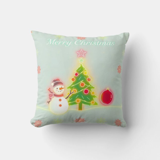 Christmas Neon Trendy Holiday Collection Kissen (Vorderseite)