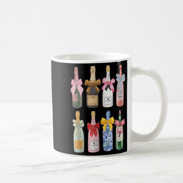 Christmas New Year Champagne Gl Coquette Bot-tle M Kaffeetasse (Rechts)