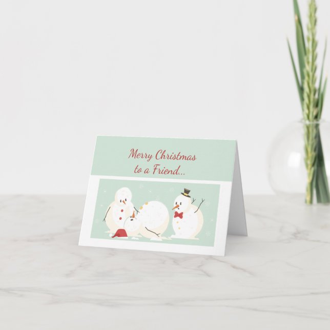 Christmas New Year Funny Good Friend Appreciation Karte (Vorderseite)