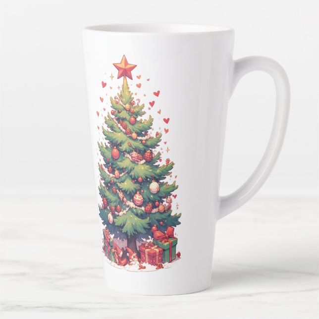 Christmas, New Year, Santa Claus Milchtasse (Rechts)