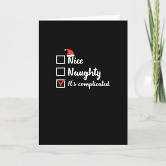 Christmas Nice Naughty Its Complicated Karte