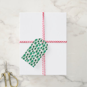Christmas Niedliches Weihnachtsbaummuster Geschenkanhänger
