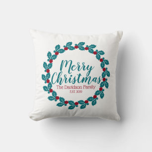 Christmas Nordic Scandia Wreath Personalisiert Kissen