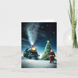 Christmas North Pole Polar Express All Abroad Xmas Karte