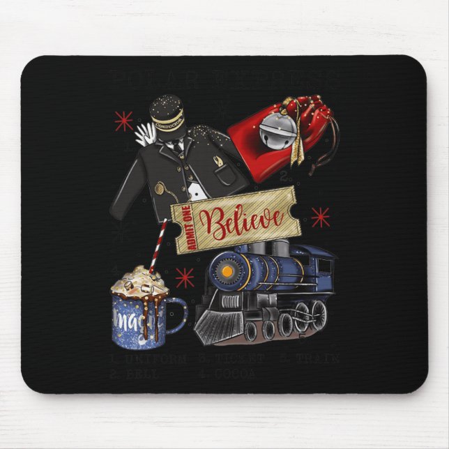 Christmas North Pole Polar Express All Abroad Xmas Mousepad (Vorne)