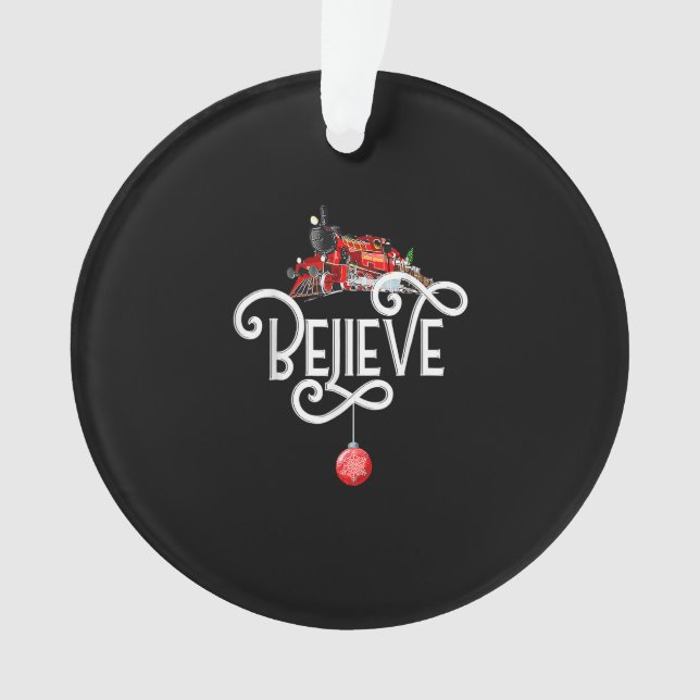 Christmas North Pole Polar Express All Abroad Xmas Ornament (Vorderseite)